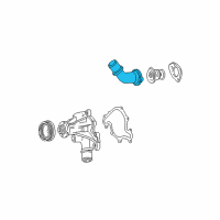 OEM Ford E-150 Econoline Thermostat Housing Diagram - F75Z-8592-CC