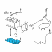 OEM GMC Battery Tray Diagram - 84828933