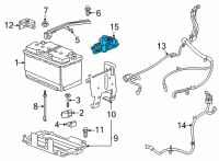 OEM 2022 GMC Acadia Sensor Diagram - 13545954