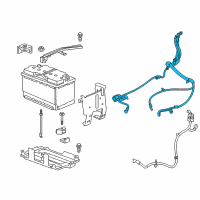 OEM 2022 GMC Acadia Positive Cable Diagram - 84690950