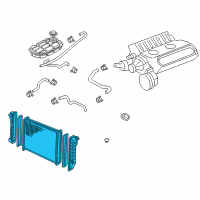 OEM Chevrolet Corvette Radiator Diagram - 52470606