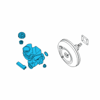 OEM 2009 Nissan Maxima Cylinder Brake Master Diagram - 46010-JA02A