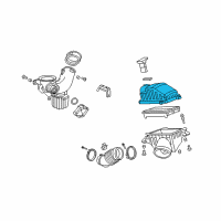 OEM 2009 Acura MDX Cover, Air Cleaner Diagram - 17211-RYE-A00