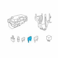 OEM Chrysler PT Cruiser Fuse-J Case Diagram - 6102075AB