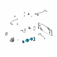 OEM Lexus Clutch Assembly, Magnet Diagram - 88410-33110