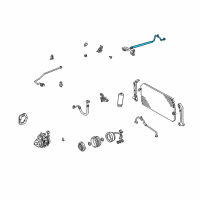 OEM 2000 Lexus ES300 Pipe, Cooler Refrigerant Suction, A Diagram - 88717-33130