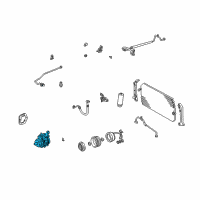 OEM Lexus ES300 Compressor , Reman A Diagram - 88320-33120-84