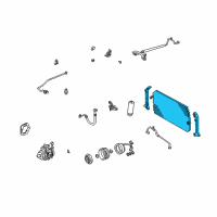 OEM 1998 Toyota Camry Condenser Diagram - 88460-06061