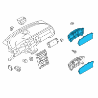 OEM 2014 Ford Flex Cluster Assembly Diagram - EA8Z-10849-AA