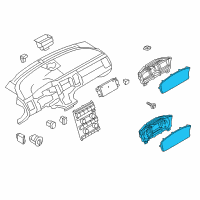 OEM Ford Flex Cluster Assembly Diagram - GA8Z-10849-A