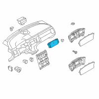 OEM 2016 Ford Flex Dash Control Unit Diagram - EA8Z-19980-K