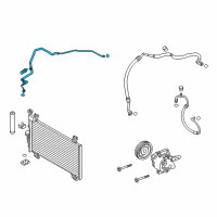 OEM 2020 Toyota Yaris Liquid Line Diagram - 88706-WB002