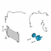 OEM 2020 Toyota Yaris Compressor Diagram - 88310-WB001