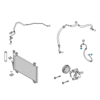 OEM 2017 Toyota Yaris iA Discharge Hose O-Ring Diagram - 90118-WB362