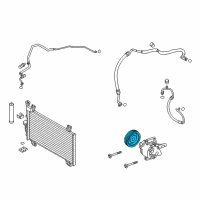 OEM 2019 Toyota Yaris Clutch & Pulley Diagram - 88410-WB001