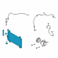 OEM 2019 Toyota Yaris Condenser Diagram - 88460-WB001