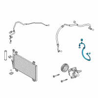 OEM Toyota Yaris iA Discharge Hose Diagram - 88711-WB001