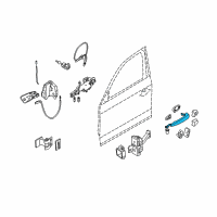 OEM 2006 BMW 330xi Door Handle - Right Diagram - 51-21-7-207-540