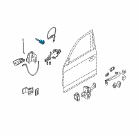 OEM 2008 BMW 335i Code Lock Left Diagram - 51-21-7-199-833