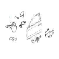 OEM BMW 328xi Operating Rod, Door Front Left Diagram - 51-21-7-059-905