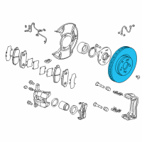 OEM 2017 Honda Civic Disk, Front Brake (17", 25T, Fnc) Diagram - 45251-TX4-A50