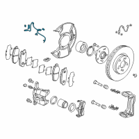 OEM Acura RDX Sensor Assembly, Left Front Diagram - 57455-TX4-A01