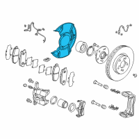 OEM Acura RDX Splash Guard, Front Diagram - 45255-TX4-A00