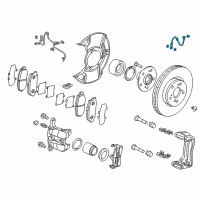 OEM Acura Hose Set, Right Front Diagram - 01464-TX4-A02