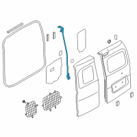 OEM Nissan NV200 Weatherstrip-Back Door Opening Diagram - 90832-3LM0D