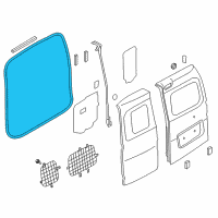 OEM 2013 Nissan NV200 Weatherstrip-Back Door Diagram - 90830-3LM0D