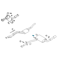 OEM 2015 BMW X4 Bracket For Rear Silencer, Left Diagram - 18-20-7-619-913