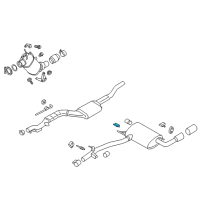 OEM 2016 BMW X3 Bracket For Rear Silencer, Left Diagram - 18-20-7-619-913