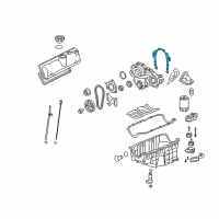 OEM 2010 Saturn Vue Front Cover Gasket Diagram - 12604474