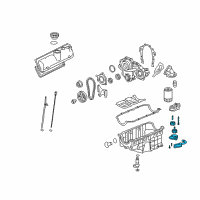 OEM Saturn Relay Oil Pump Diagram - 89017753