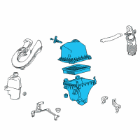 OEM 2018 Toyota RAV4 Air Cleaner Assembly Diagram - 17700-36340