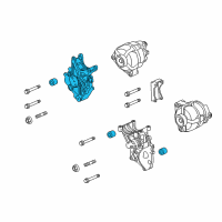 OEM 2014 GMC Sierra 3500 HD Mount Bracket Diagram - 12638376