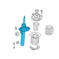 OEM 2019 BMW X4 Front Left Suspension Strut Diagram - 31-30-6-880-605