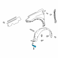 OEM Toyota Splash Shield Diagram - 53896-0R050