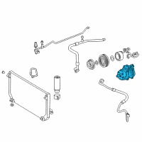 OEM 1999 Toyota Corolla Compressor Diagram - 88320-02050-84