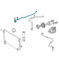 OEM 2002 Toyota Corolla AC Hose Diagram - 88716-02080