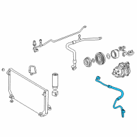 OEM 2002 Toyota Corolla Discharge Hose Diagram - 88711-02050