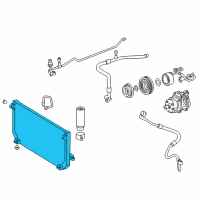 OEM Toyota Corolla Condenser Diagram - 88460-02050