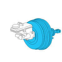 OEM 2001 Lincoln LS Power Booster Diagram - XW4Z-2005-CA