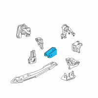 OEM 2002 Toyota Celica Front Bracket Diagram - 12311-22020