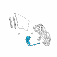 OEM 2008 Lexus SC430 Motor Assy, Power Window Regulator, RH Diagram - 85720-24050