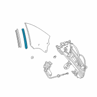 OEM 2008 Lexus SC430 Weatherstrip, Quarter Window, Front RH Diagram - 67873-24011