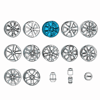 OEM 2017 Jeep Grand Cherokee Wheel-Aluminum Diagram - 5XJ101XFAA