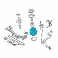 OEM BMW Front Coil Spring Diagram - 31-33-6-757-781
