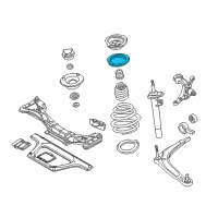 OEM 1989 BMW M3 Coil Spring Insulator Diagram - 31-33-1-128-523