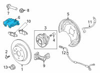 OEM 2020 Buick Encore GX Caliper Diagram - 13532621